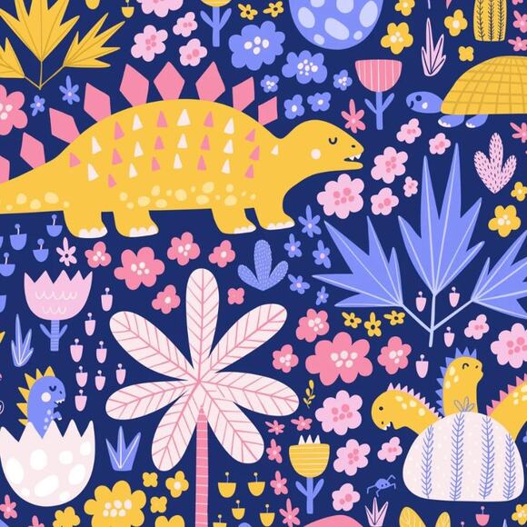 PETE + LUCY Darling Dinos Blue Ruffle Girls Boutique Dress NEW 4T Pockets - Picture 6 of 9